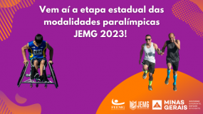 Vai começar a etapa estadual das modalidades paralímpicas. Confira a programação.