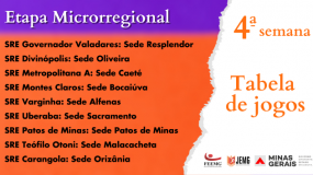Tabelas de jogos da 4ª semana já estão disponíveis.