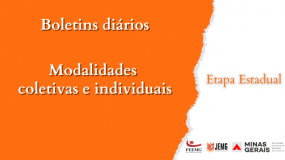 Etapa estadual: Confira os novos boletins das modalidades coletivas e individuais do JEMG/2023.