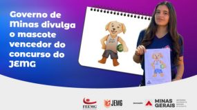 Governo de Minas divulga o mascote vencedor do concurso dos Jogos Escolares de Minas Gerais .