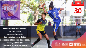 Termina nesta terça-feira, dia 30, o prazo para inscrição e gerenciamento dos estudantes-atletas nas modalidades de basquete, futsal, handebol, voleibol e vôlei de praia.