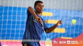 O esporte escolar gerando oportunidades. Acesse as fotos da modalidade de badminton PCD do JEMG/2024.
