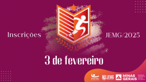 Prepare-se, vem aí o JEMG/2025! Dia 3 de fevereiro, segunda-feira, começam as inscrições dos municípios.
