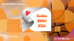 Etapa Microrregional JEMG/2026. Sedes da Regional Sul já estão disponíveis.