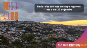 Fique ligado! Prazo para o envio dos Projetos de Sediamento da etapa regional do JEMG/2026 termina dia 23 de janeiro.