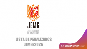 Publicada a lista de escolas penalizadas para o JEMG/2026. Acesse.