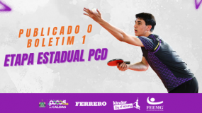 Etapa Estadual Paralímpica do JEMG/2026, em Poços de Caldas. Boletim 1 já está disponível. Acesse e confira!